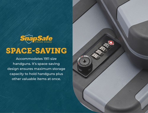 Caja de bloqueo Snapsafe Treklite con bloqueo de combinación, bloqueo aprobado por la TSA XL 75241 - Imagen 5 de 7