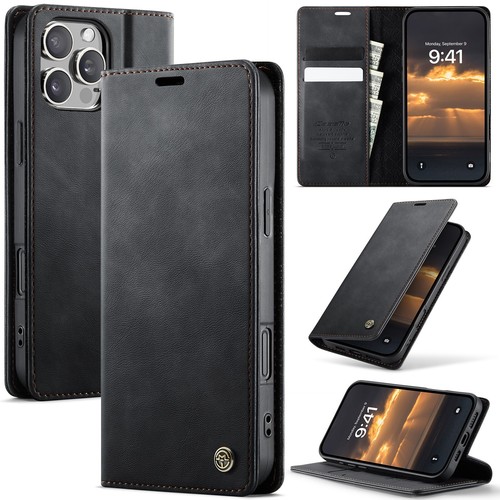For iPhone 17 16e 15 14 13 11 Pro Max Flip Leather Card Holder Wallet Case Cover - 第 29/54 張圖片