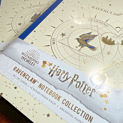 Harry Potter Ravenclaw Notebook Set - 3 PB Linen Bound Journals - 64 Pages Each - Picture 2 of 8