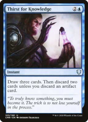 Magic the Gathering (mtg): CMR: Thirst for Knowledge  (x 4)