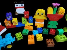 Lego Duplo 10817 Creative Chest & 10615 First Tractor 90 Plus Pieces Combined