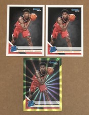 2019-20 Donruss Basketball Admiral Schofield Base Green Yellow Laser 3 Lot #239!