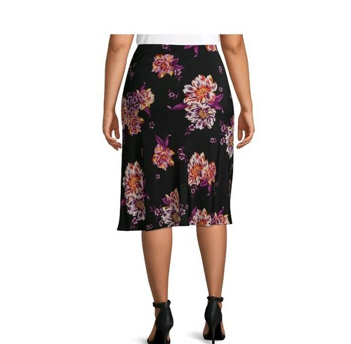 Womens Flattering Floral Bias Cut Slip Skirt (Size 3X) BRAND NEW W TAGS  - Picture 1 of 6