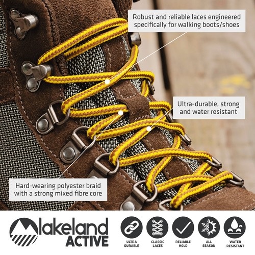 Cordones redondos Lakeland Active Grasmoor para caminar resistentes 120-220 cm - Imagen 36 de 58