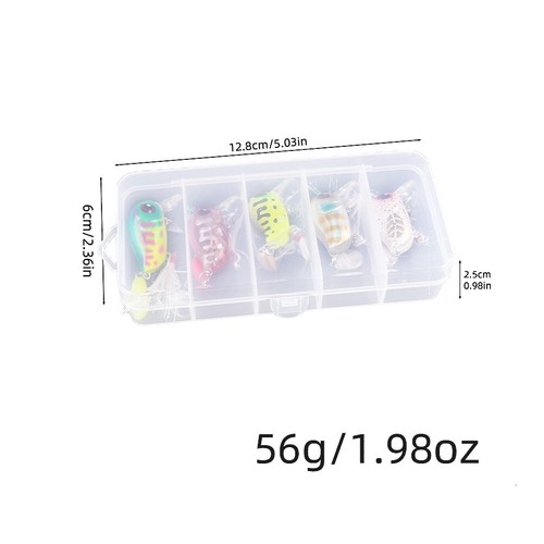 Effective Trout Minnow Jigging Bait 6cm Crankbait Fishing Lure Set of 5 - Picture 11 of 19
