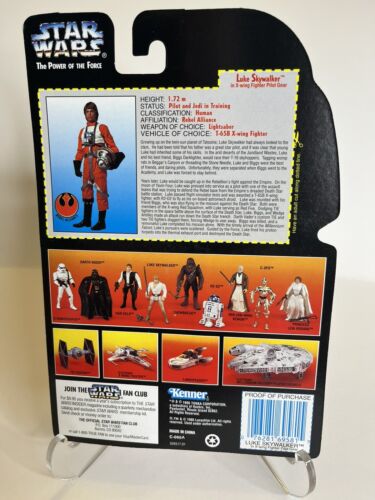 Star Wars The Power of the Force LUKE SKYWALKER X-Wing Gear Actionfigur Kenner - Bild 3 von 3
