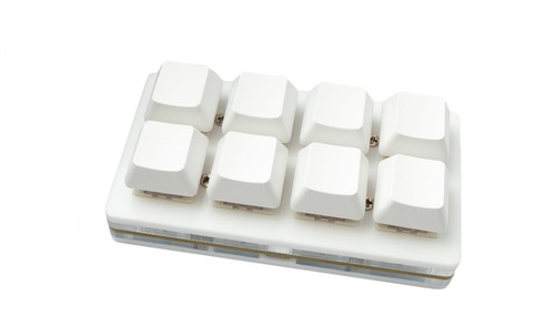 PCsensor USB HID Mini Keypad 8 Tasten programmierbar mechanisch RGB LED PC - Bild 3 von 4