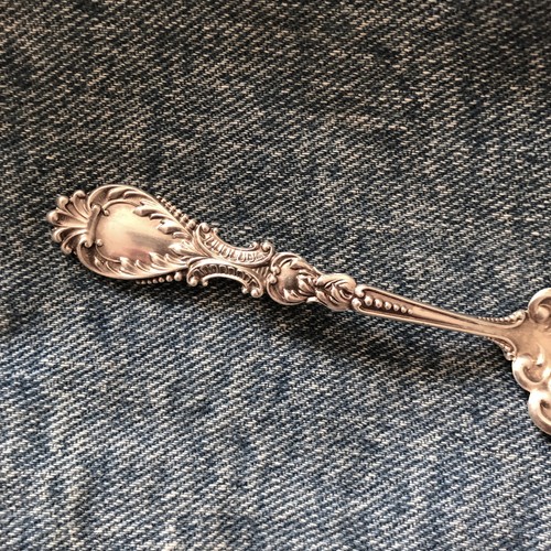 Antique Victorian R. Blackinton Sterling Silver Small Reticulated Spoon 4-3/4" - Picture 3 of 7