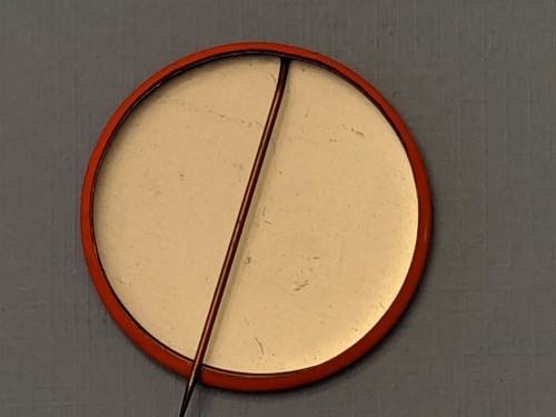 Leivo Anni Helenasta Orange Pinback Pin Button - Picture 3 of 4