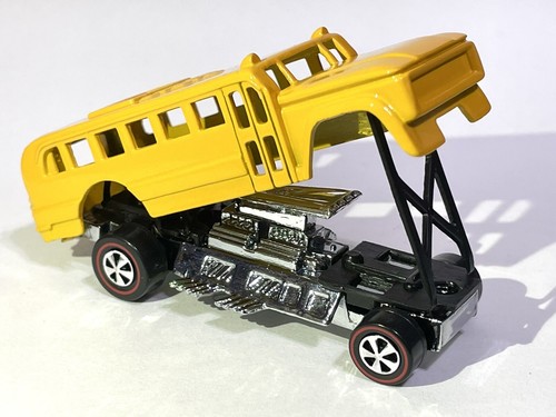 2005 Hot Wheels CUSTOM MADE S'COOL BUS - ONLY 2 Made By Me. School Bus Wow 🤩 - Picture 2 of 10