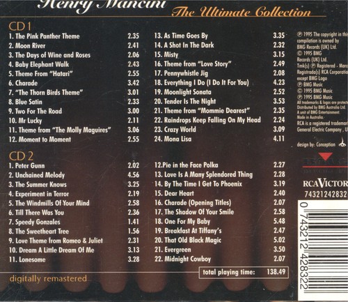 Henry Mancini in the Pink, the Ultimate Collection 2CD - Picture 2 of 2