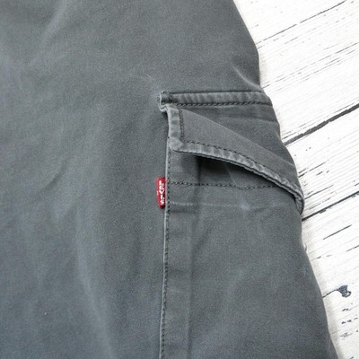 Levi's XX Cargo Pants Mens 33x34 Gray Slim Stretch Casual Workwear