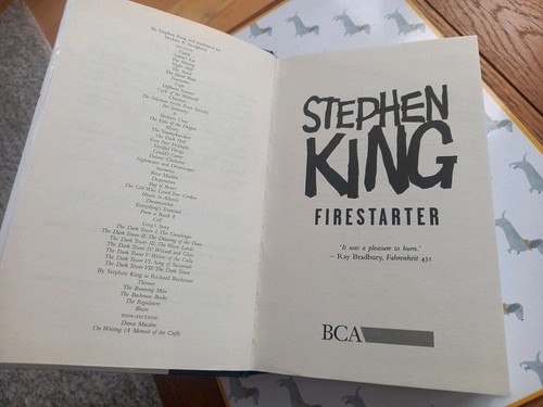 Stephen King Rainbow Hodder BCA Hardback 3 Books. Firestarter,Lisey`s Story, Bag - Picture 5 of 7