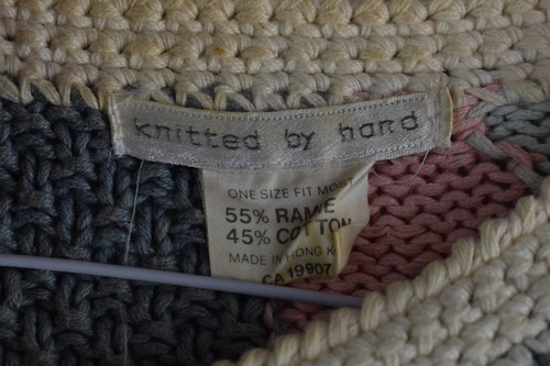 Knitted By Hand Cardigan Jumper Chest size 38" Womens Button up Casual Outdoors - Picture 4 of 7
