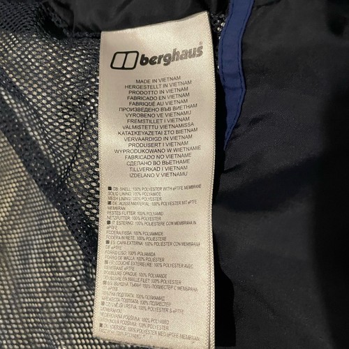 Berghaus Herren dunkelblau Wander Goretex Jacke wasserdicht atmungsaktiv Gr. Medium - Bild 13 von 19