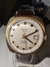 Vintage Delvina Men's Watch 25 Jewels Automatic ETA 2733