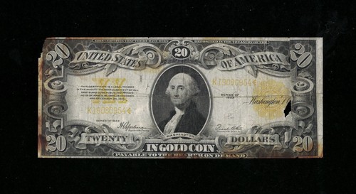 SC 1922 20 $ Fr.1187 Gold Zertifikat netto (954) - Bild 2 von 4