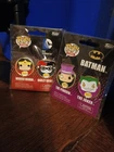 4  NEW Funko Pop Pins Lapel Pins DC Wonder Woman/Harley Quinn The Penguin/Joker
