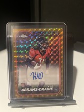KRIS ABRAMS-DRAINE 2024 Topps Chrome Rookie GOLD AUTO SSP /50 Broncos 🔥