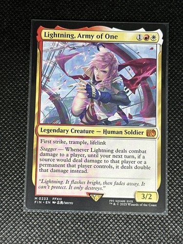 Lightning, Army of One Final Fantasy Regular