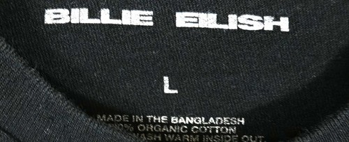 Camiseta Billie Eilish Banda Gráfica Negra Grande Rara Estilo Concierto Camisa #5 - Imagen 4 de 5