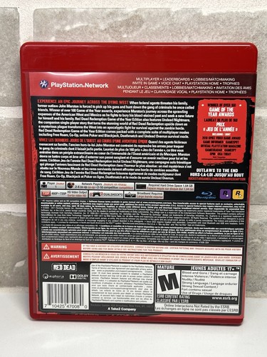 Red Dead Redemption Game of the Year ED GH - PS3 - CIB Complete w/ MAP - Picture 3 of 10