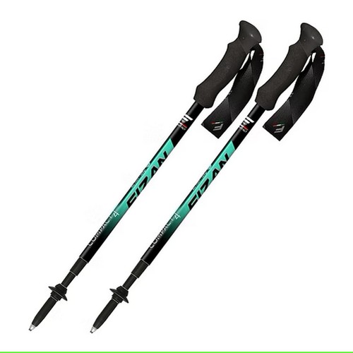 Fizan Compact 4 – Water Green - Lightweight collapsible walking poles.