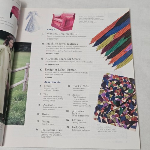Threads Magazine March 2001 Number 93 Textured Fabric - Make Your Own - Picture 3 of 4