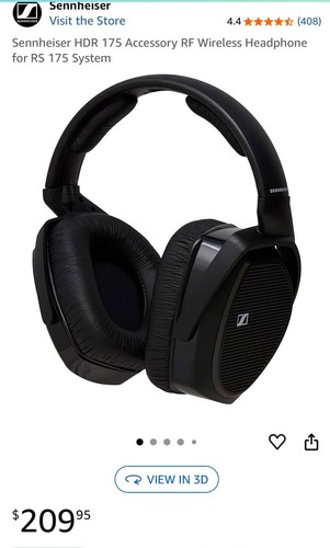 Sennheiser HDR 175 Wireless Over Ear Headphones Only No Base Or Ear Pads - Picture 9 of 9