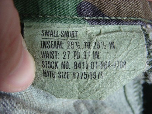 RK13415 GRAN PANTALÓN VINTAGE BOSQUE CAMUFLAJE 26 1/2x31 (msr 28"x30") - Imagen 5 de 5