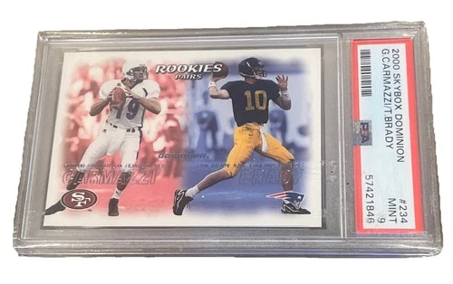 Tom Brady 2000 Skybox Dominion #234 Rookie Pairs New England Patriots PSA 9 MINT
