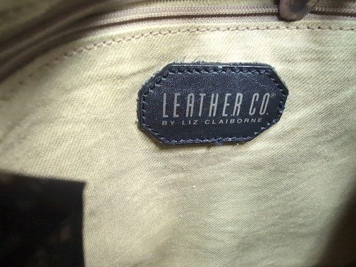 Liz Claiborne Leather Co Purse, Grey - Picture 8 of 20