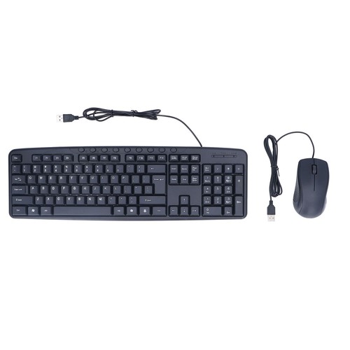 Wired Keyboard Mouse Combo Ergonomic Design 113 Keys Wired Keyboard 1000Dp DTS - Picture 11 of 22