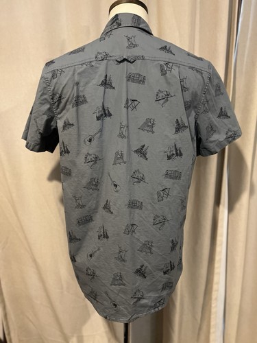 pendleton Cotton Spandex Blend Shirt With Graphics Size Medium Gray - Picture 4 of 7
