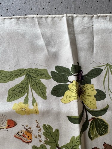 BECKFORD SILK GUNILLA TREEN BRITISH BUTTERFLY PRINT SILK SCARF HAND ROLLED - Picture 14 of 16
