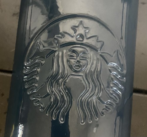 Starbucks Recyl H20 Glass Bottle 2022 Blue Tumbler Travel 22oz - Picture 5 of 6