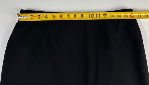Kasper Petite Pencil Skirt Size 12P Knee Length Lined Slit Black - Picture 11 of 12