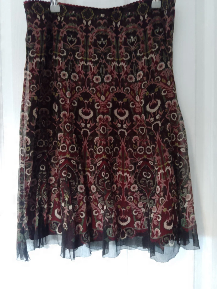 Tahari Silk Skirt UK Size 10 - Image 2 of 4