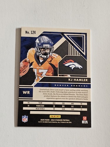 2020 KJ Hamler Gold Standard RC Platinum /75 #124 ✨️Ships Next Day - Bild 2 von 2
