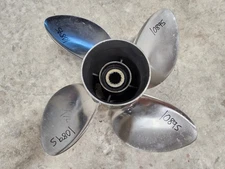 4 BLADE 14 1/8" X 18P SOLAS STAINLESS STEEL PROPELLER, YAMAHA 4.75", P10895