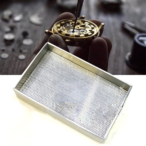 Aluminum Frame Steel Mesh Watch Accessories Storage Tray Organizer Dryer Plate - Imagen 6 de 7