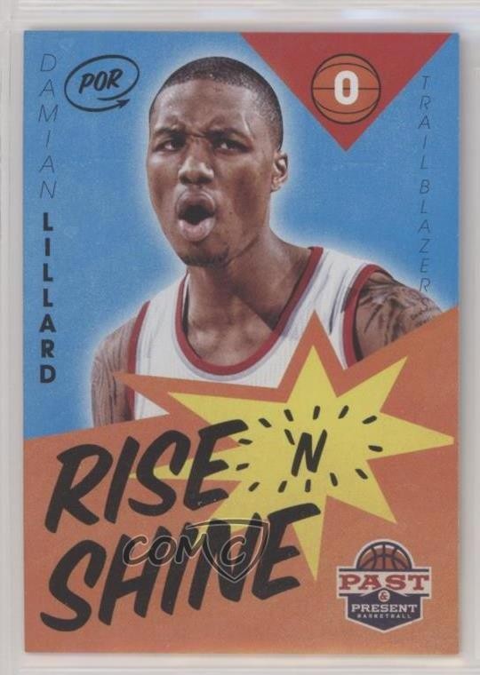 2012-13 Panini Past & Present Rise 'n Shine Damian Lillard #16 Rookie RC