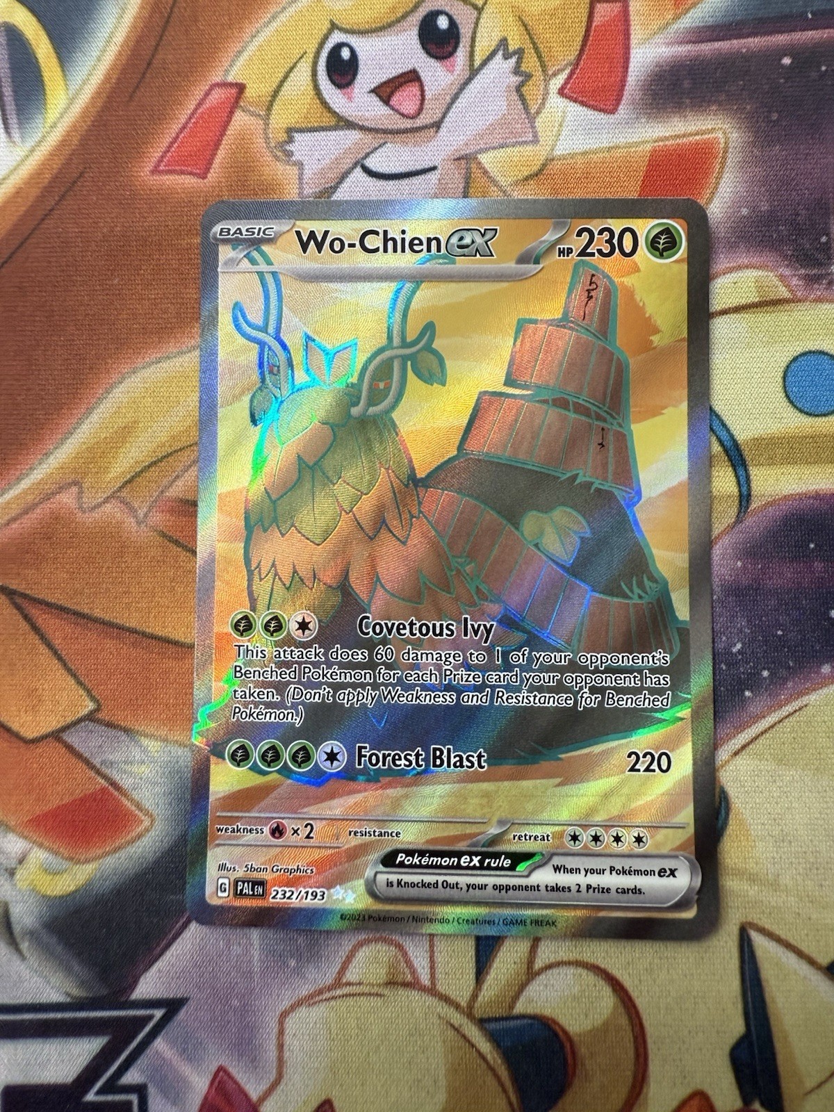 Wo-Chien ex - 232/193 - Paldea Evolved - Pokemon TCG - NM - Full Art