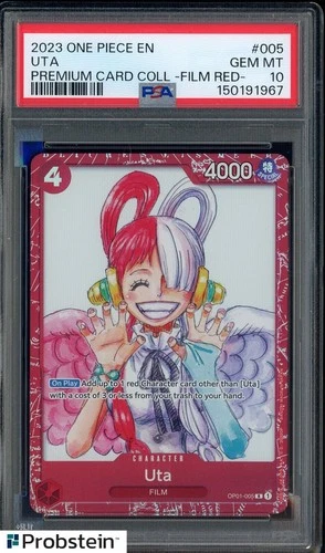 2023 One Piece Premium Card Collection Film Red #OP01-005 UTA PSA 10 GEM MINT