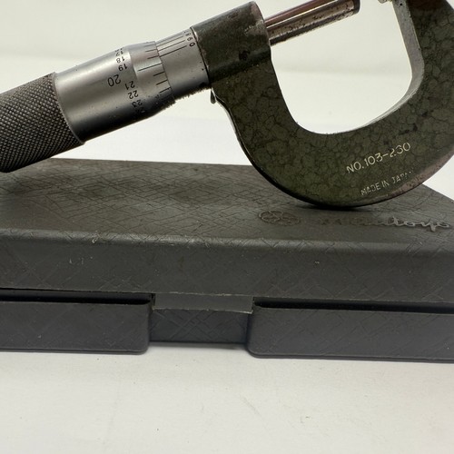 Micrómetro exterior Mitutoyo 0-1" .0001" con estuche Japón herramienta de medición de precisión - Imagen 10 de 10