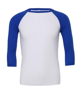 Bella+Canvas: Herren T-Shirt 3/4 Sleeve Triblend Baseball T 3200  S M L XL XXL N