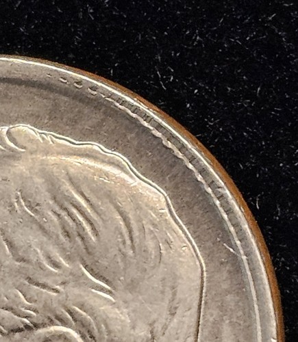 1967 Roosevelt Dime Error Collar Clash Doubled Edge Rare See Pictures - Picture 2 of 7