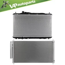 For 2012 2013 2014 2015 Honda Civic Aluminium Radiator and AC Condenser Assembly