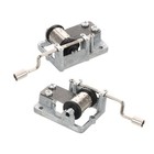  2 Pcs Music Box Mechanism Wind up Hand Crank Musical Accessories