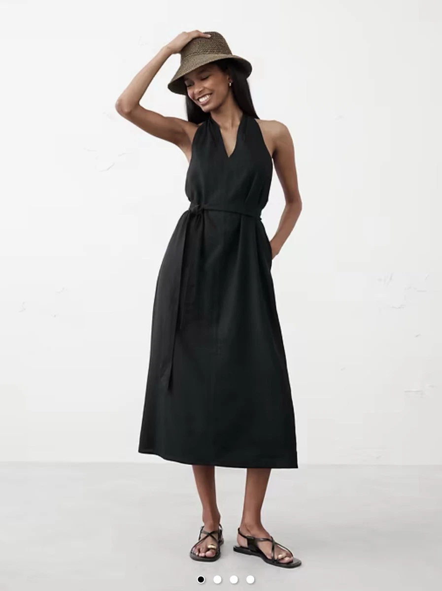 cape halter dress BLACK GEORGETTE HALTER CAPE GOWN – Carla Zampatti main image 1